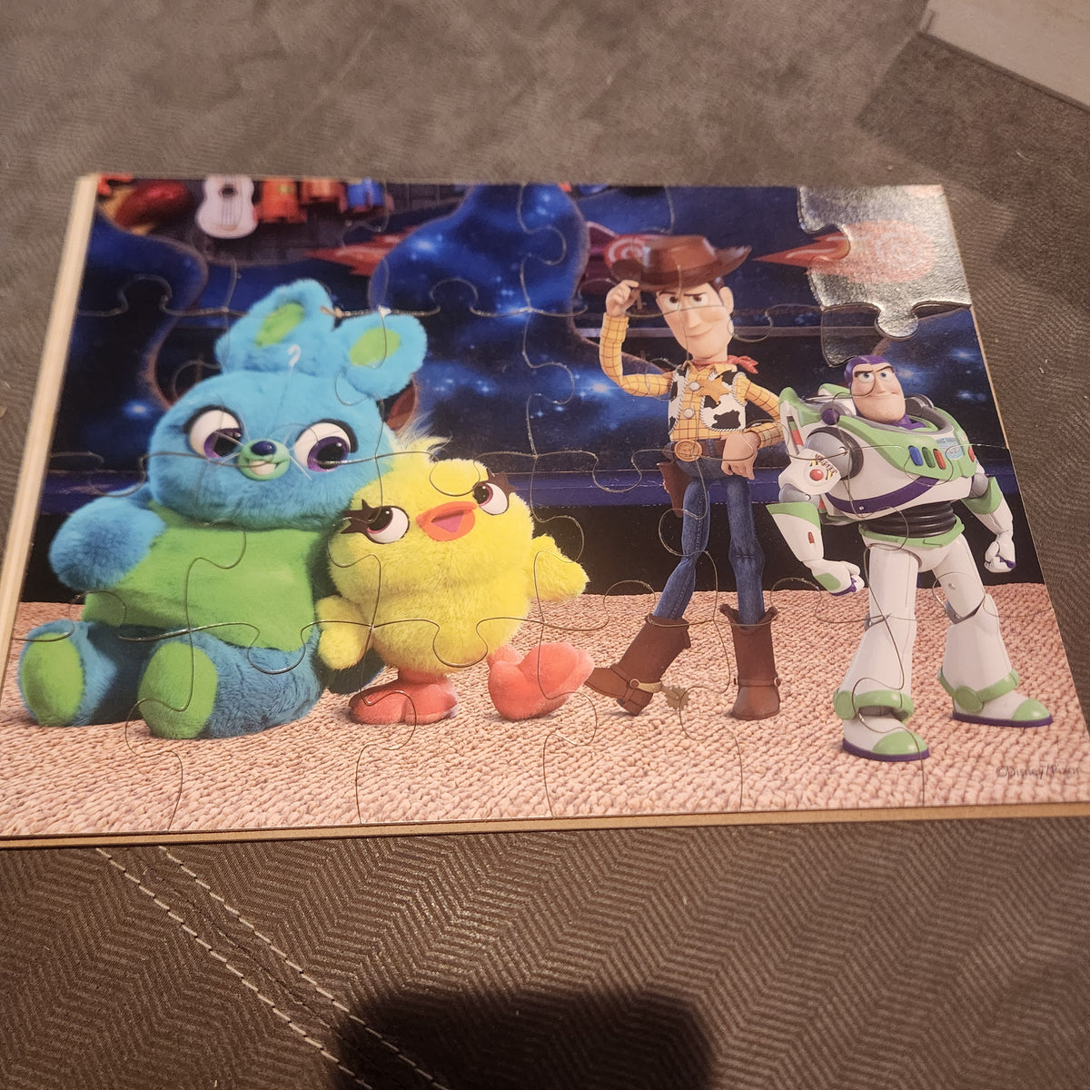 #167 Disney Pixar TOY STORY 4 (5 Wood Puzzles In Wood Box)