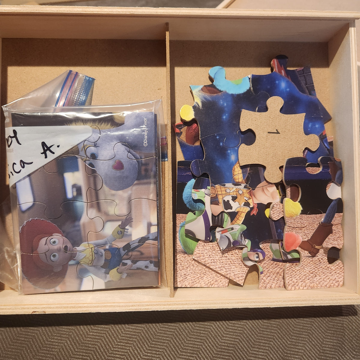 #167 Disney Pixar TOY STORY 4 (5 Wood Puzzles In Wood Box)