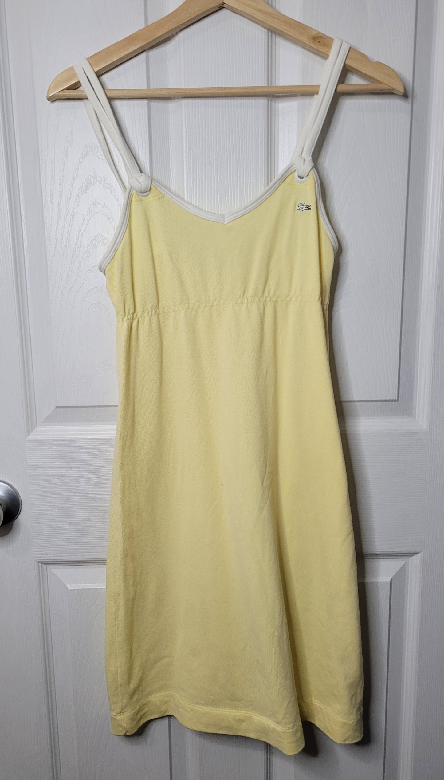 *REDUCED* #44 Lacoste Butter Yellow Dress Women's Size 34 (2)