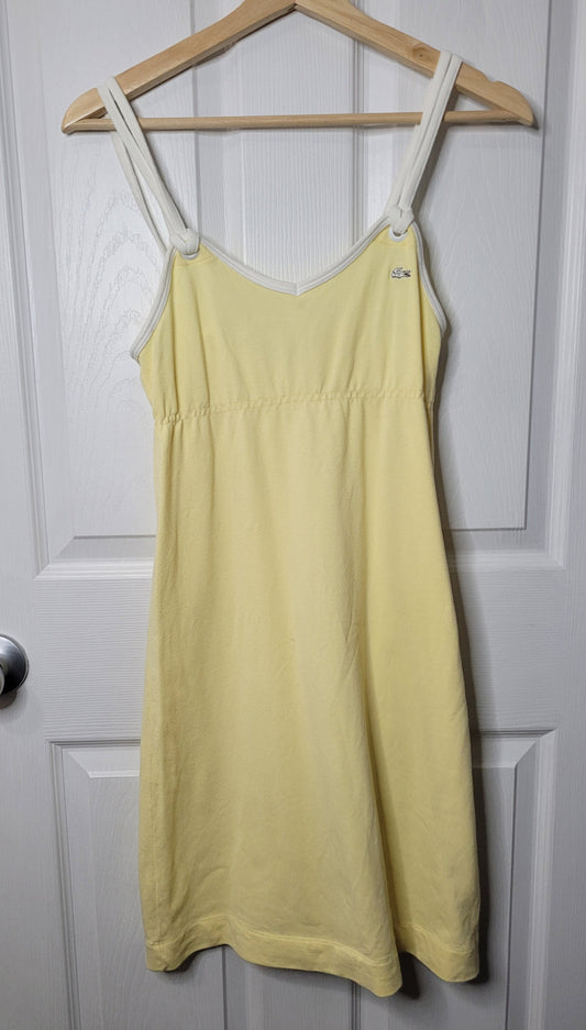 *REDUCED* #44 Lacoste Butter Yellow Dress Women's Size 34 (2)