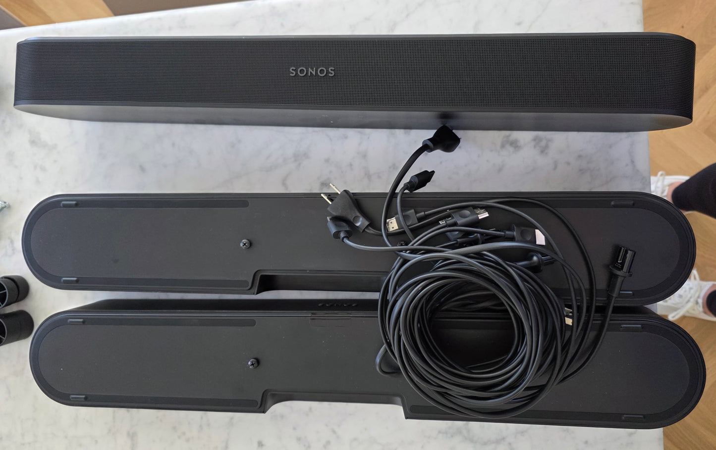 #147 Sonos sounds bars (3 bars) and accompanying cords/plugs