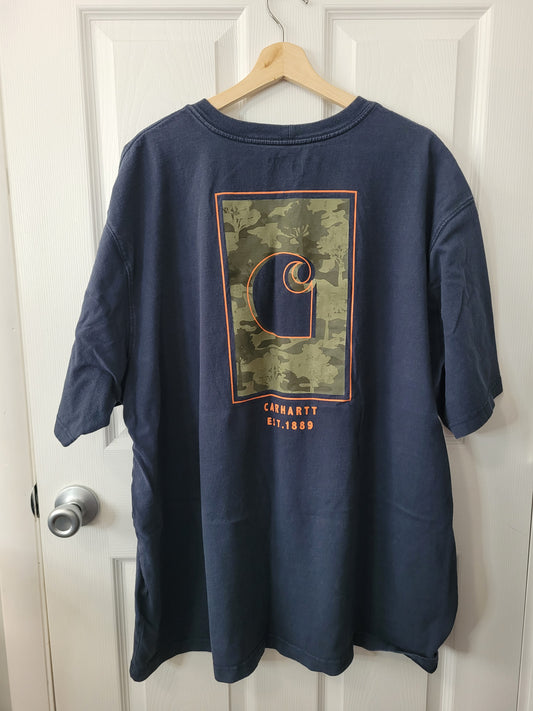 #44 Carhartt Camo Tee Men's Size 2XL