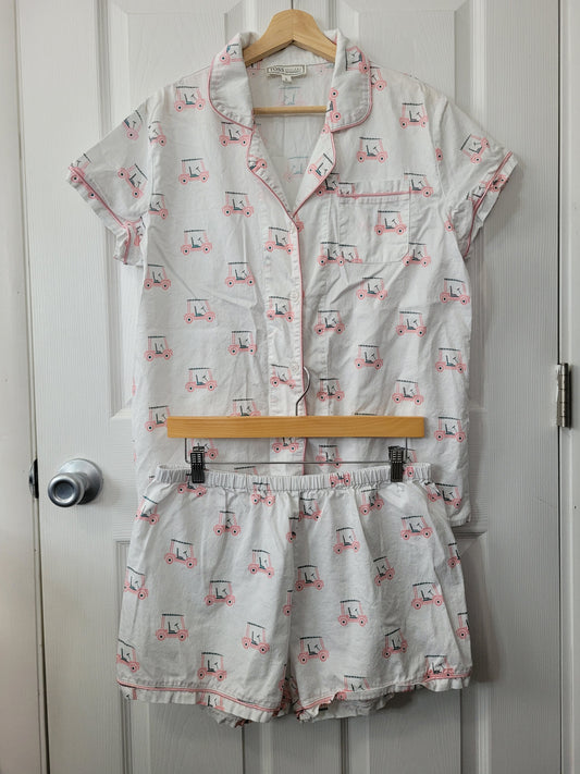#44 Toss Designs Golf Cart Pajamas Women Size L