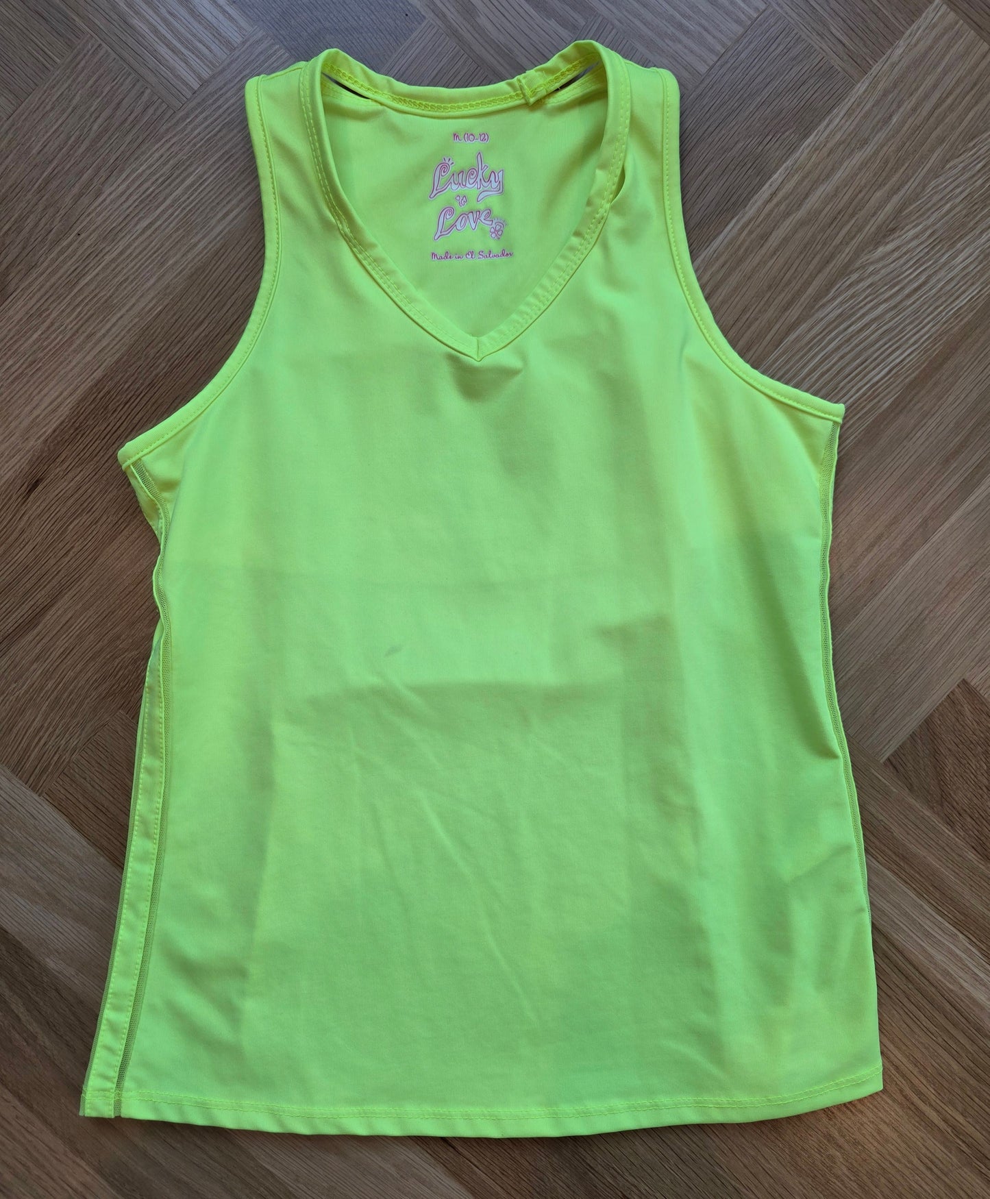 #147 Lucky in Love Tank Girls Size M (10-12)