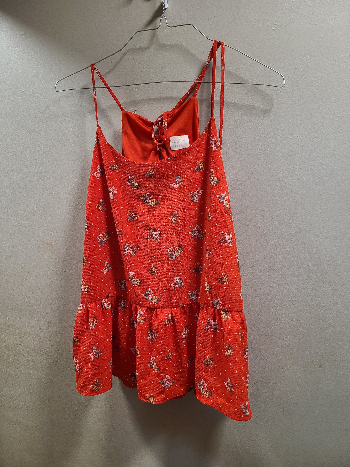 #66 Dee Eily floral womens top size XL