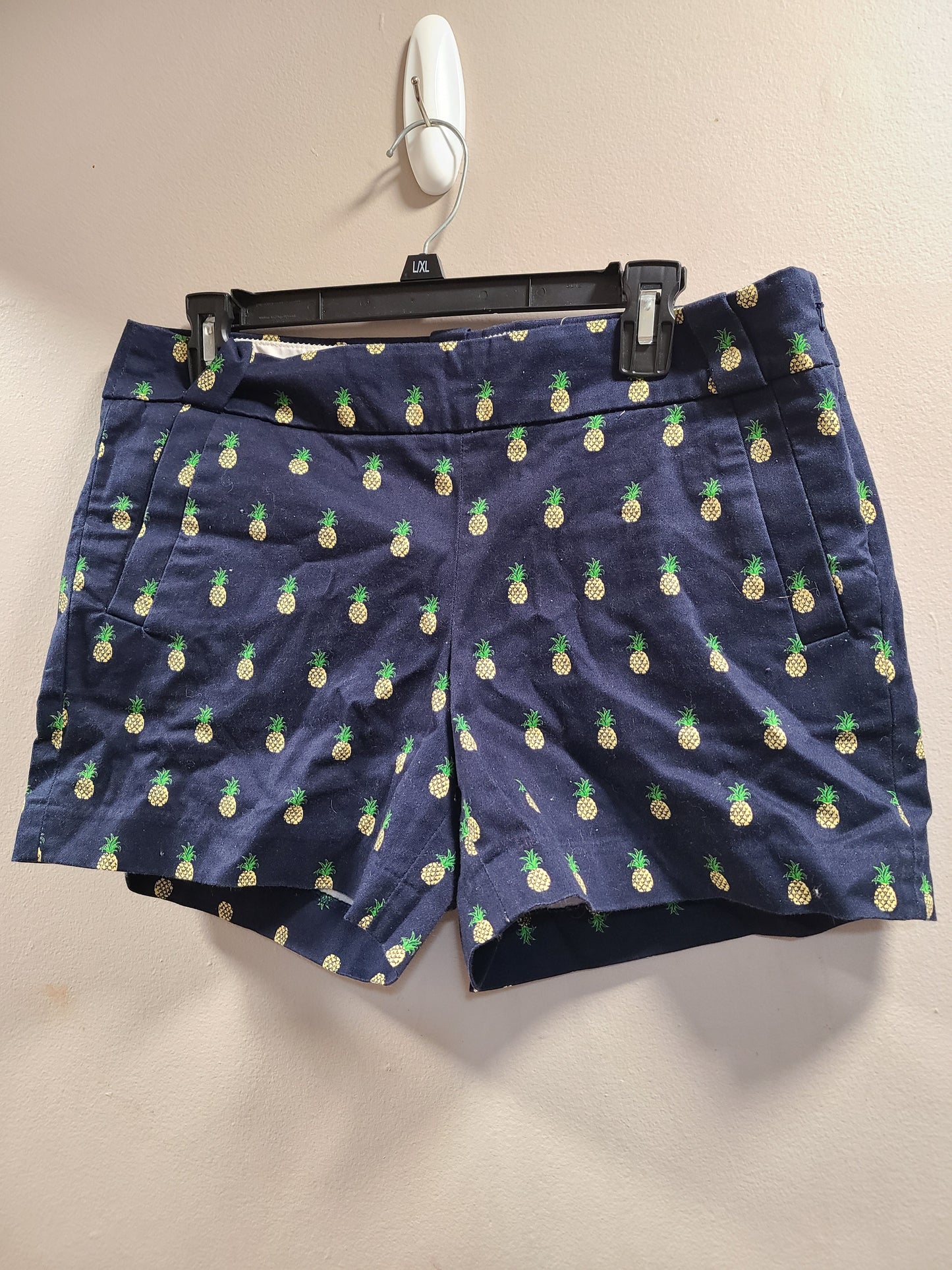 #66 J.Crew womens pineapple shorts size 8