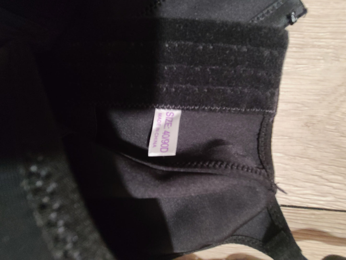 #66  unbranded womens black padded bra size 40D