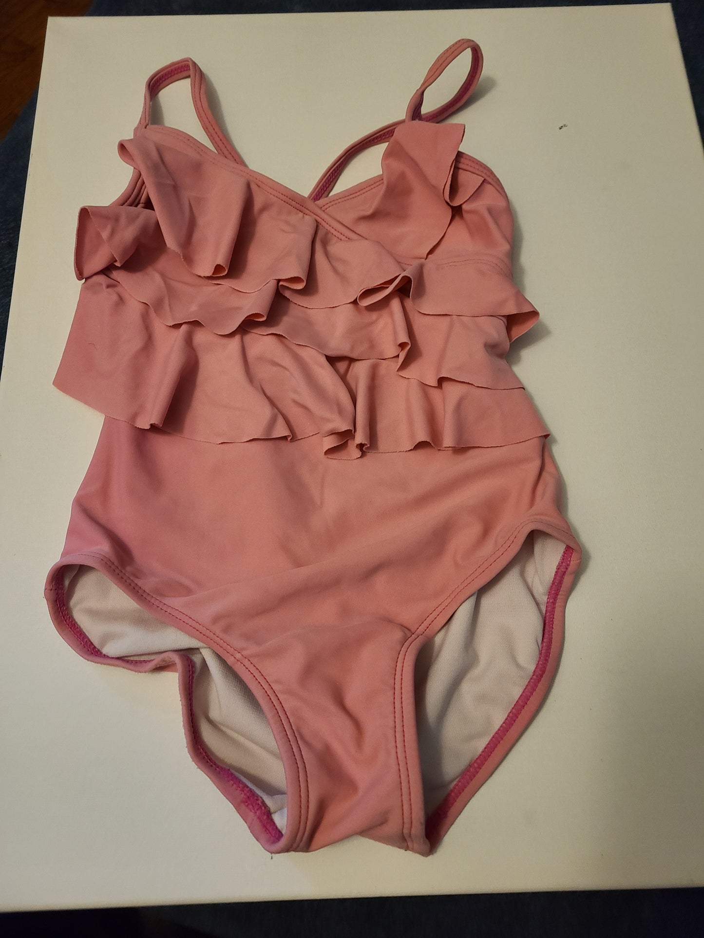 #66 girls  cherokee swimsuit size s (6/6x)