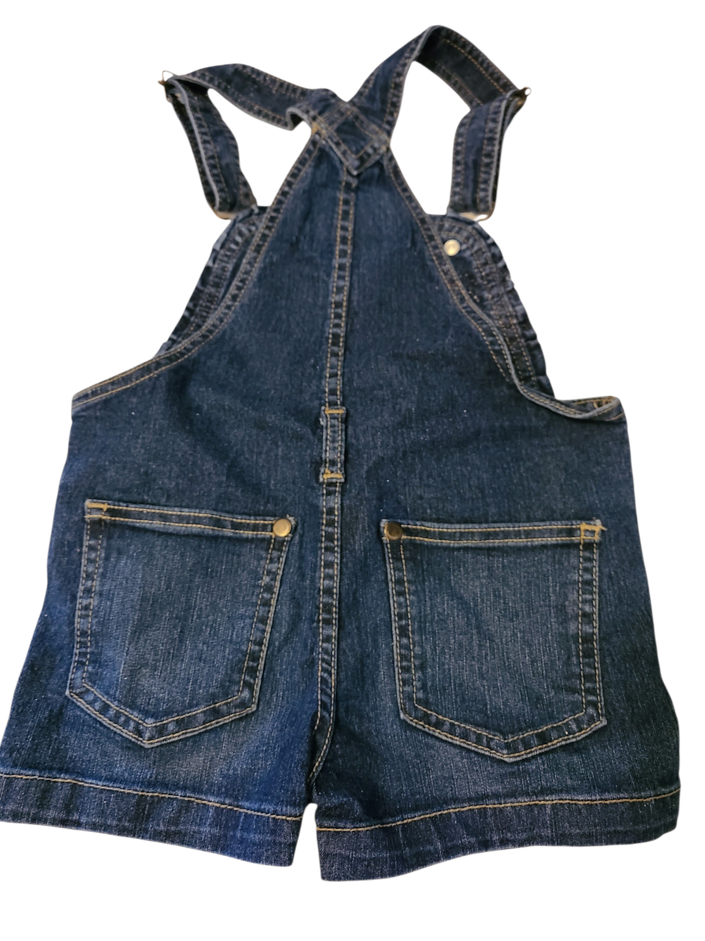 #66 Toughskins girls size 4t jean shortalls