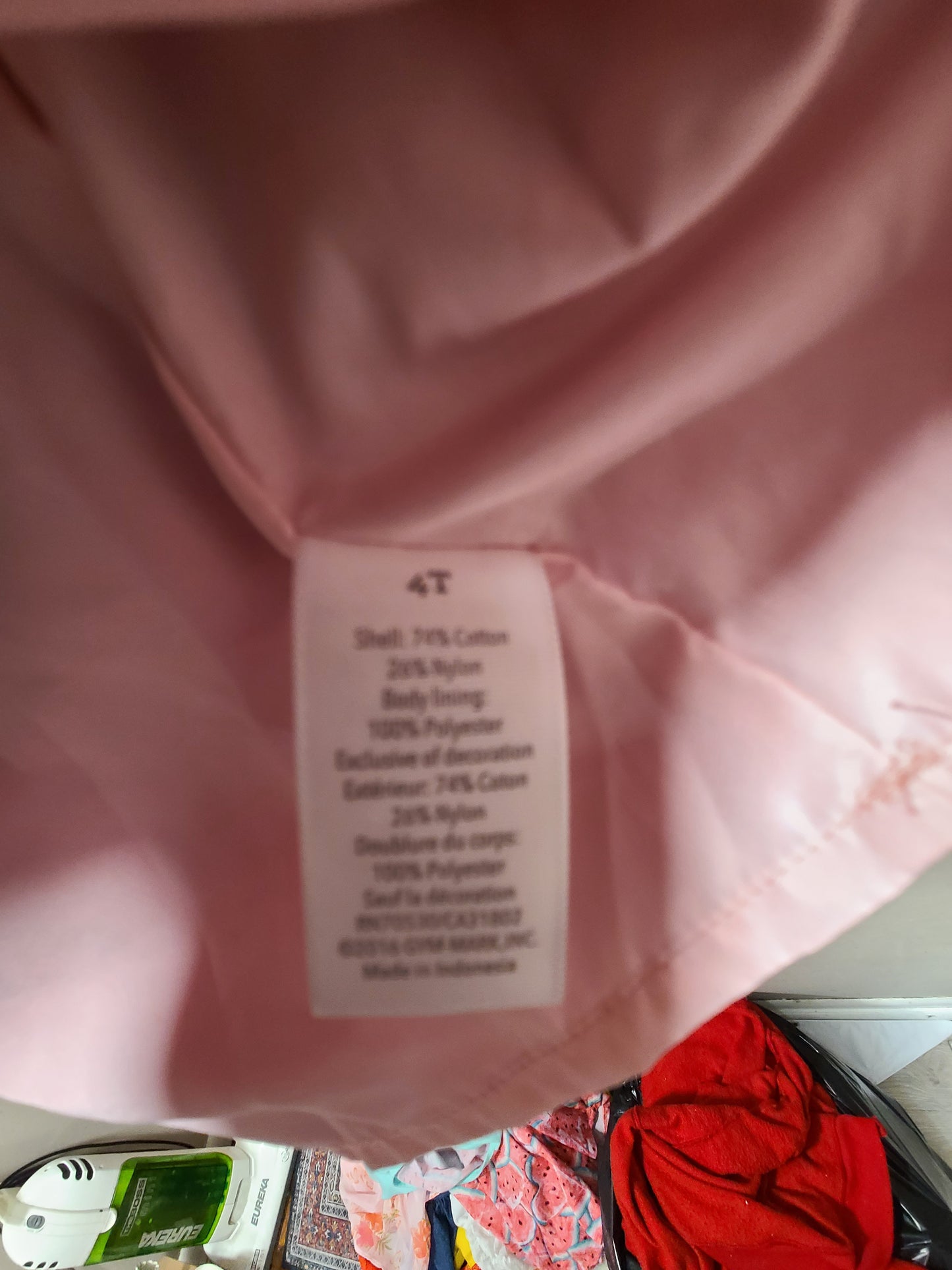 #66  girls pink lace dress size 4t