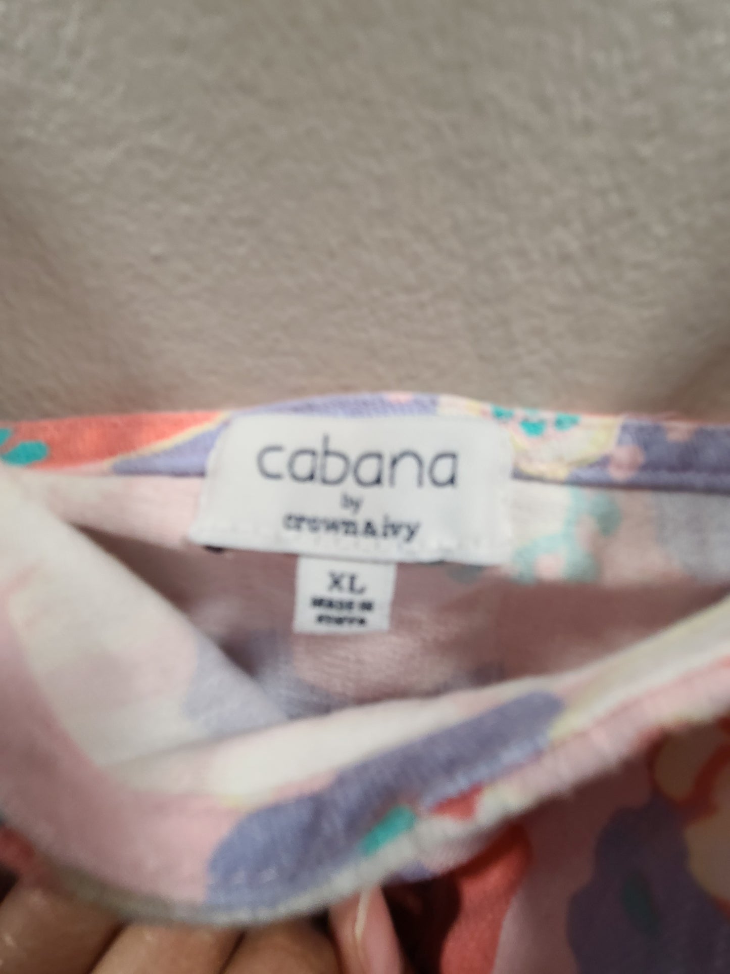 #66  cabana by crown &ivy womens dress size XL