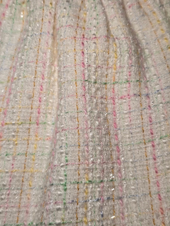 #131 REDUCED Janie & Jack Pastel Tweed sleeveless dress sz 7
