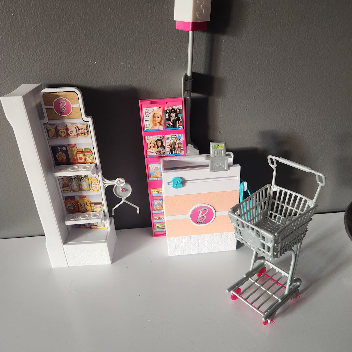#167 Barbie Supermarket Playset Grocery Store Food