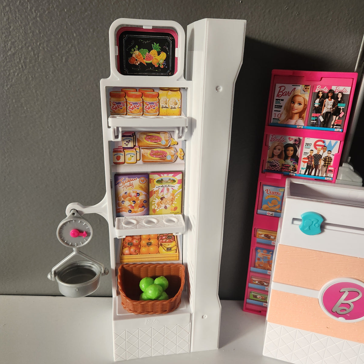 #167 Barbie Supermarket Playset Grocery Store Food