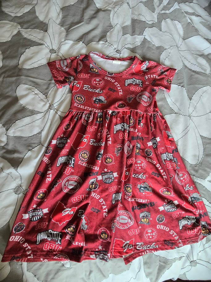 #131 OSU / Ohio State Buckeyes Dress sz 6 - 7