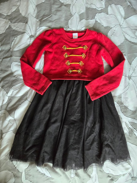 #131 Gymboree Toy Soldier dress sz 7