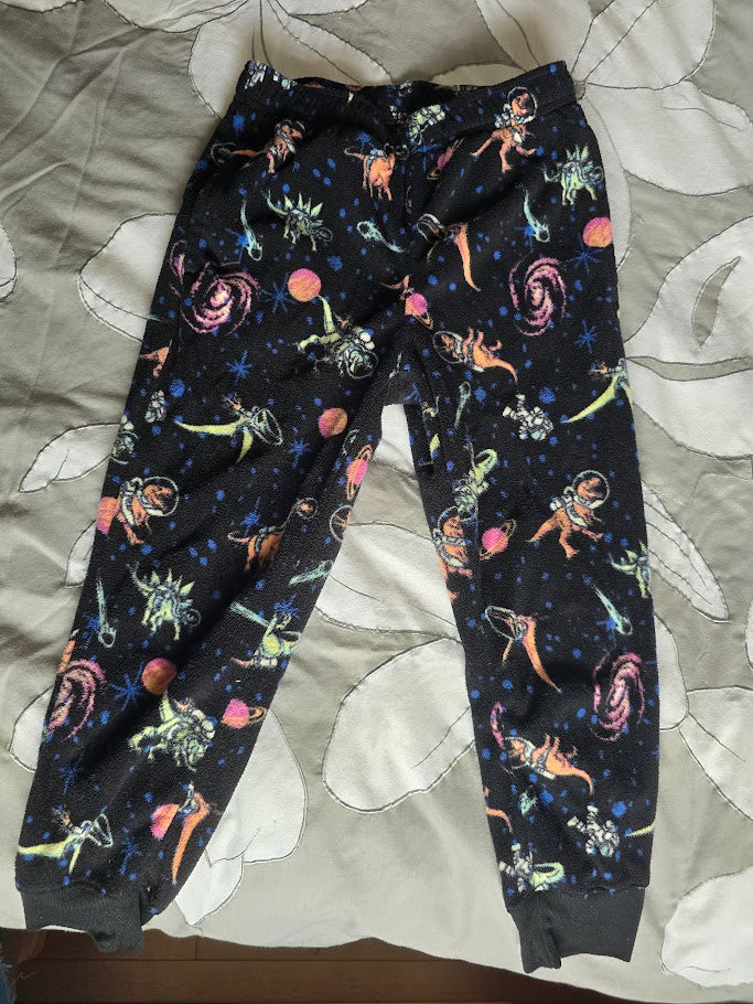 #131 Sonoma fleece pj pants space dinosaurs sz xs