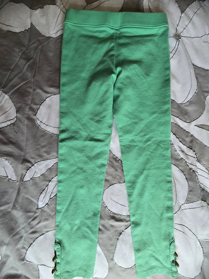 #131 Janie and Jack green pointe pants sz 6