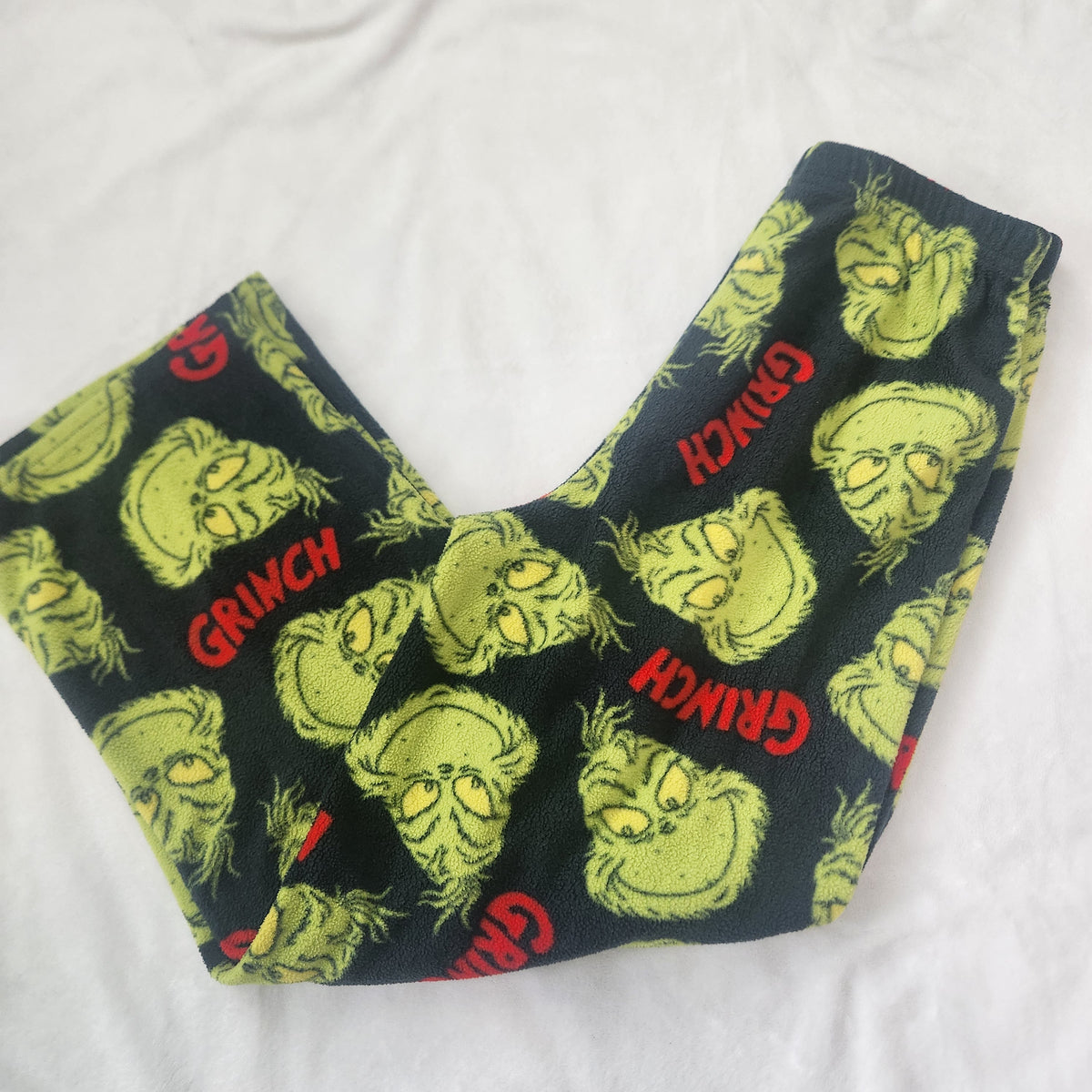 #167 Dr. Seuss The Grinch Sz 8 Merry Grinchmas Fleece Pajamas