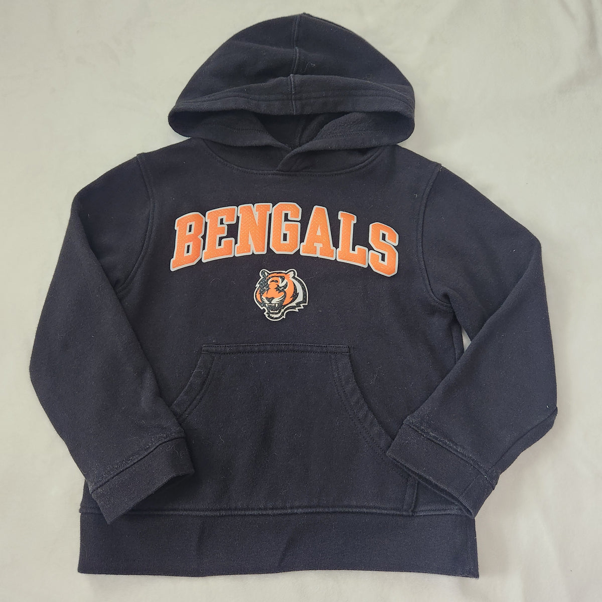 #167 NFL Cincinnati Bengals 4/5 Black Hooded Kids Sweatshirt
