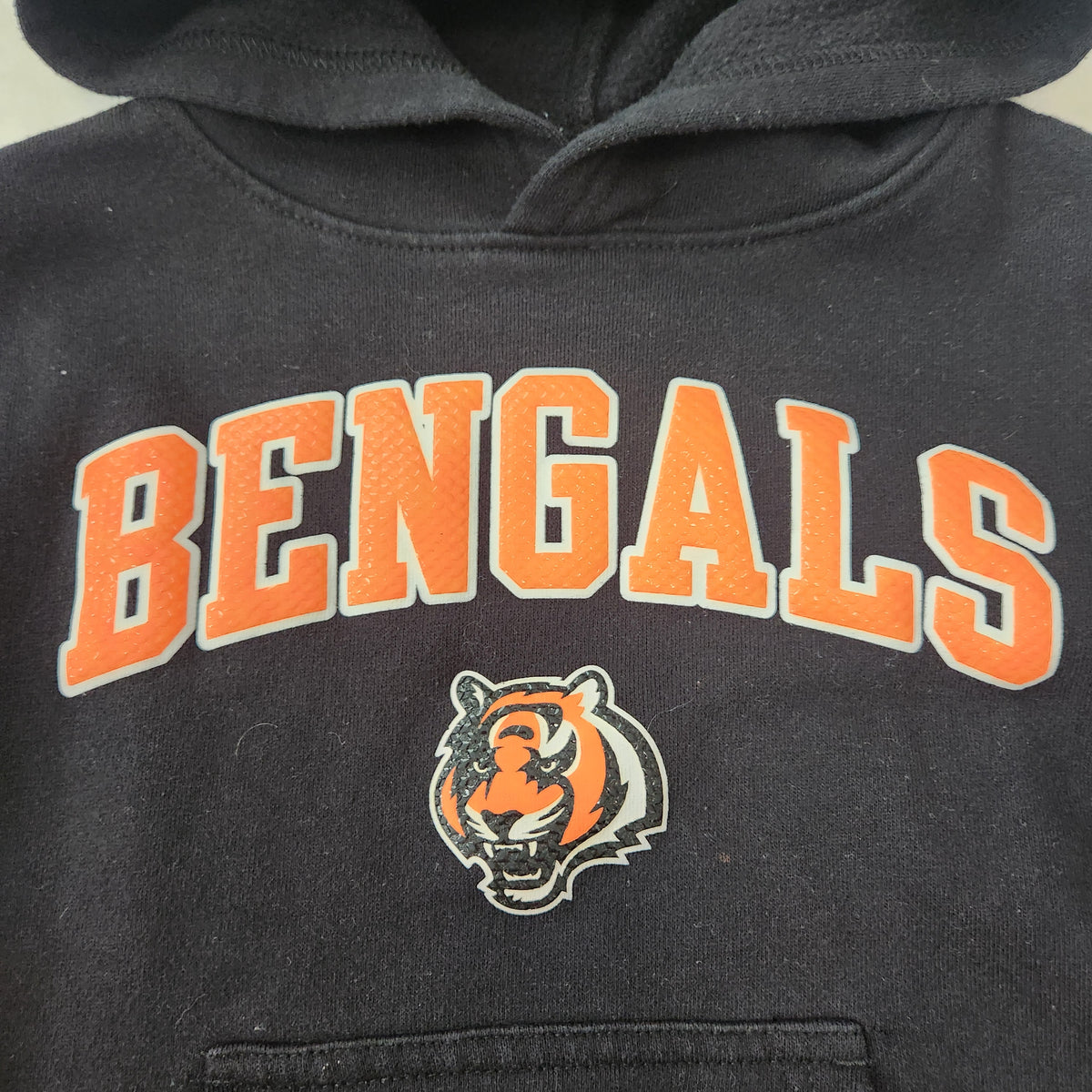 #167 NFL Cincinnati Bengals 4/5 Black Hooded Kids Sweatshirt