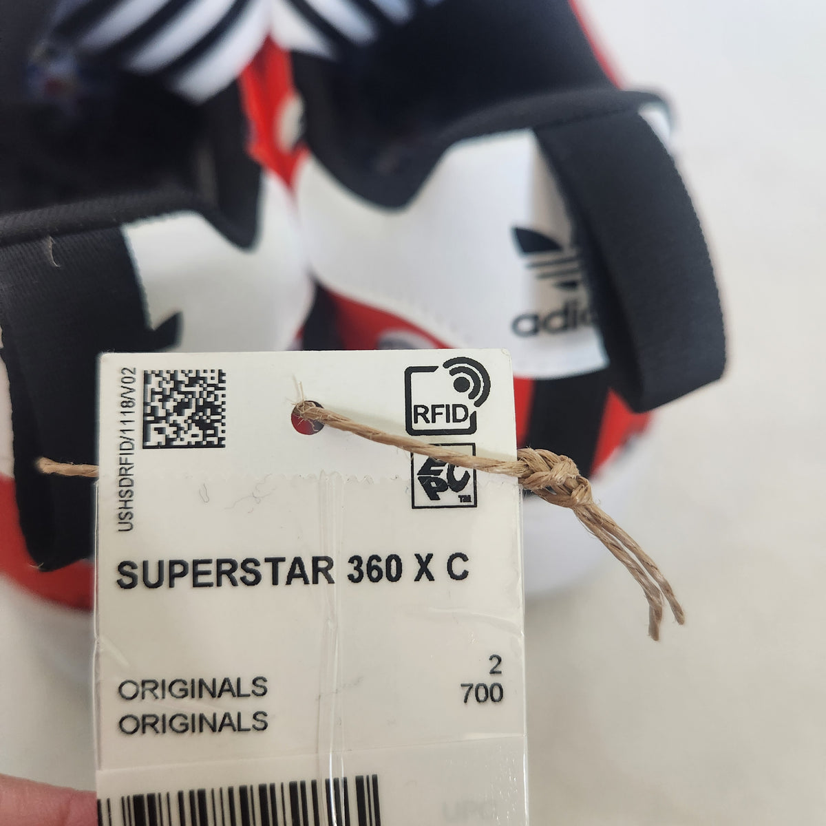 #167 NWT Adidas Superstar 360 X Disney Size 2.5 Minnie Mickey Mouse Slip On Sneakers