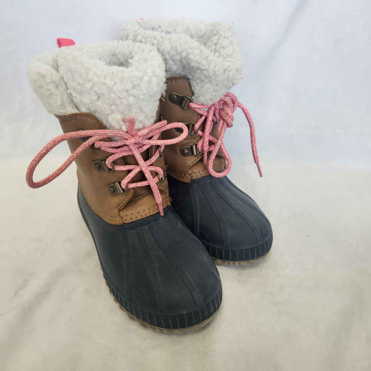 #167 Baby Gap 12/13 Sherpa Lined 3M Thinsulate Duck Rain Winter Boots