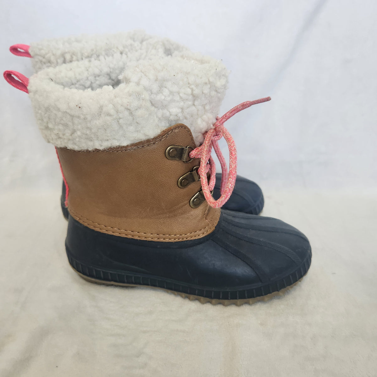#167 Baby Gap 12/13 Sherpa Lined 3M Thinsulate Duck Rain Winter Boots