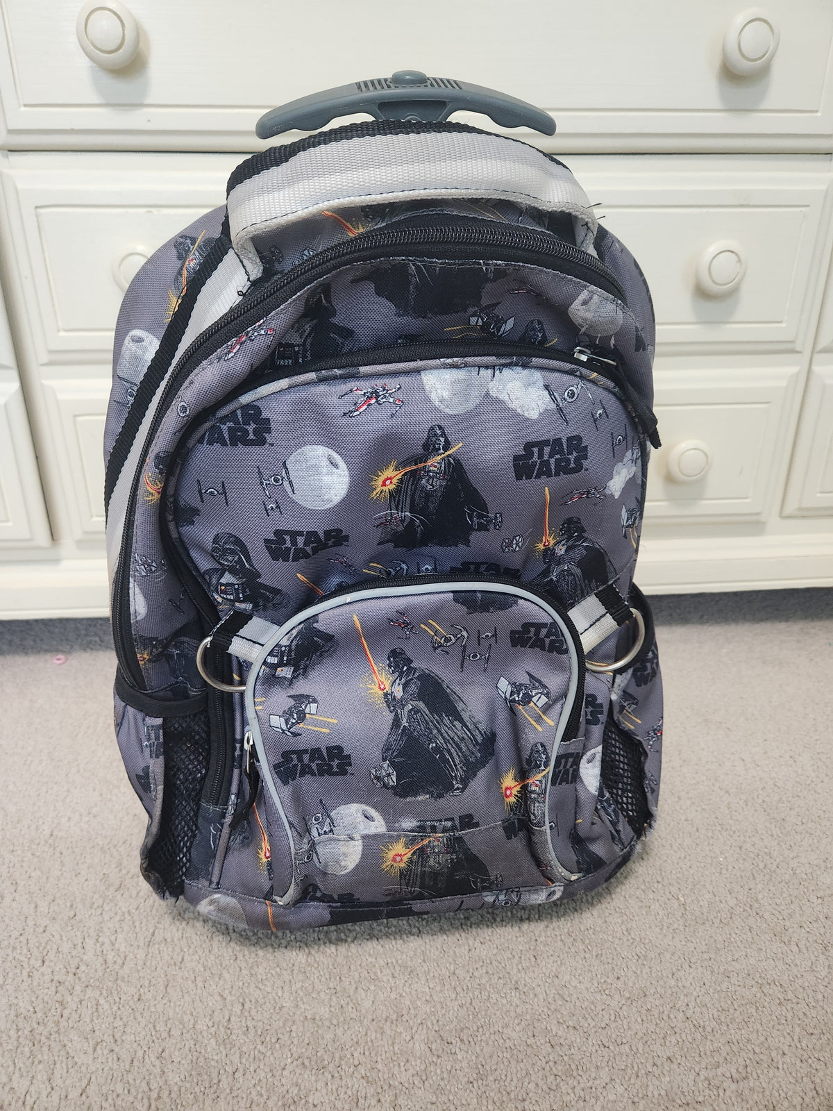 #167 Pottery Barn Kids x Star Wars Rolling Kids Backpack Suitcase