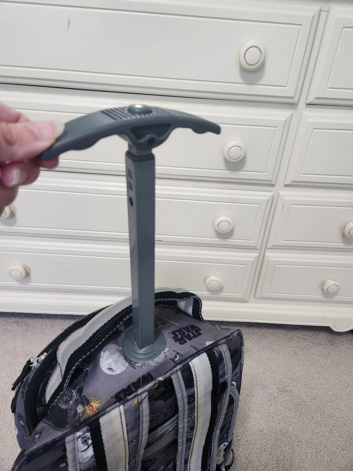#167 Pottery Barn Kids x Star Wars Rolling Kids Backpack Suitcase