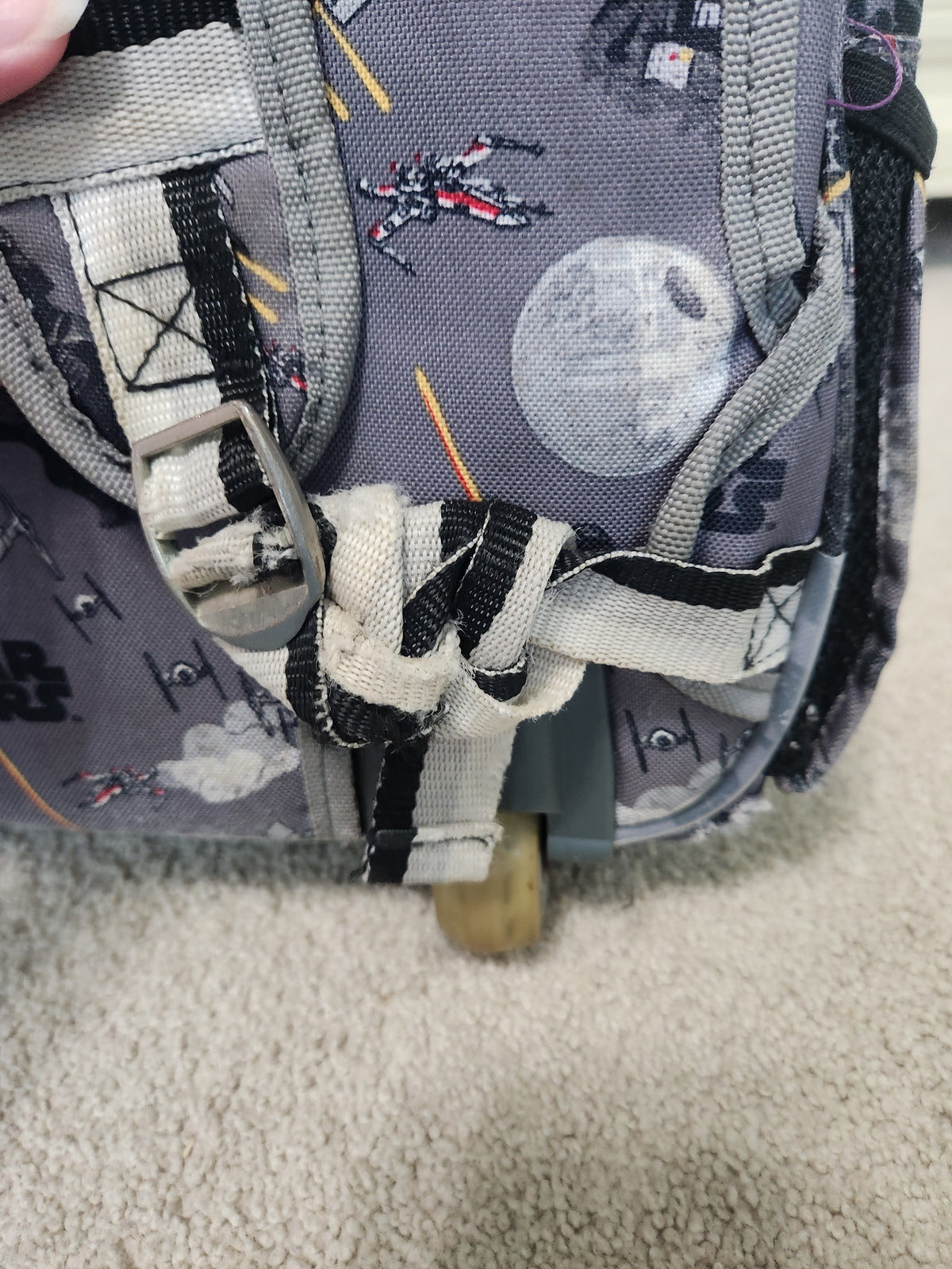 #167 Pottery Barn Kids x Star Wars Rolling Kids Backpack Suitcase