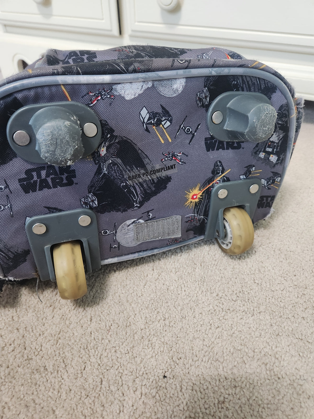 #167 Pottery Barn Kids x Star Wars Rolling Kids Backpack Suitcase