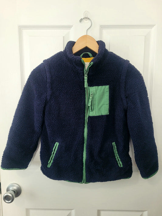 #164 *REDUCED* Mini Boden Sherpa Fleece Jacket/Vest Boys 6-7Y