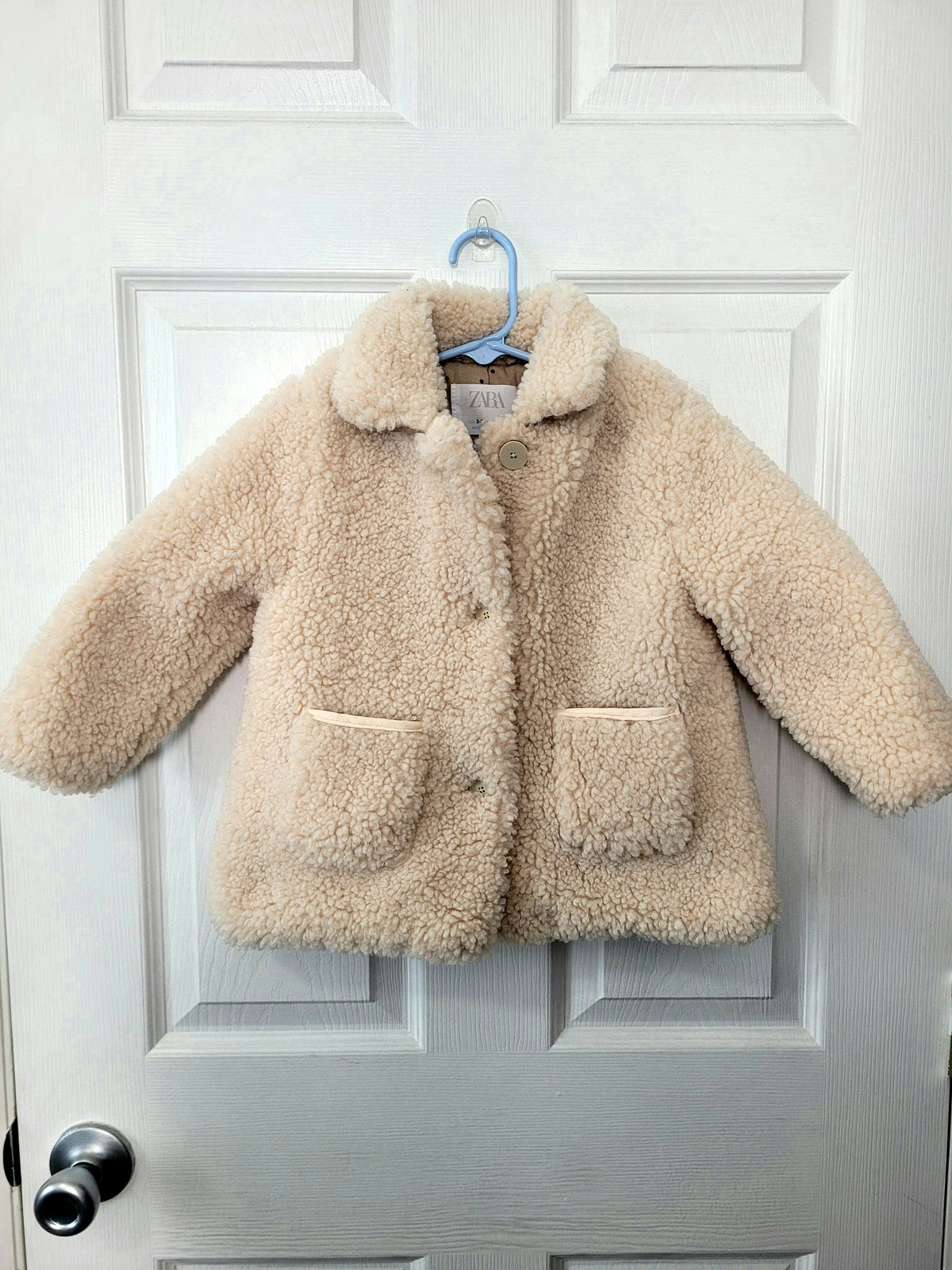 #164 Zara Teddy Bear Jacket Girls 2-3Y