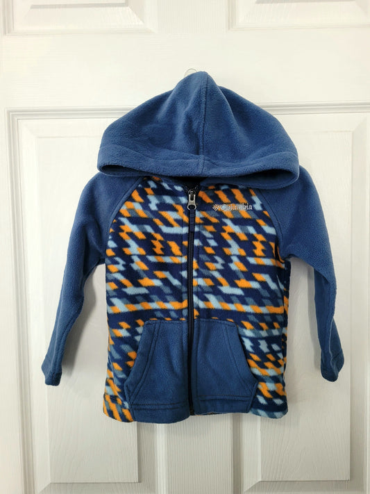 #164 *REDUCED* Columbia Fleece Zip-Up Hooded Jacket Boys 18-24M