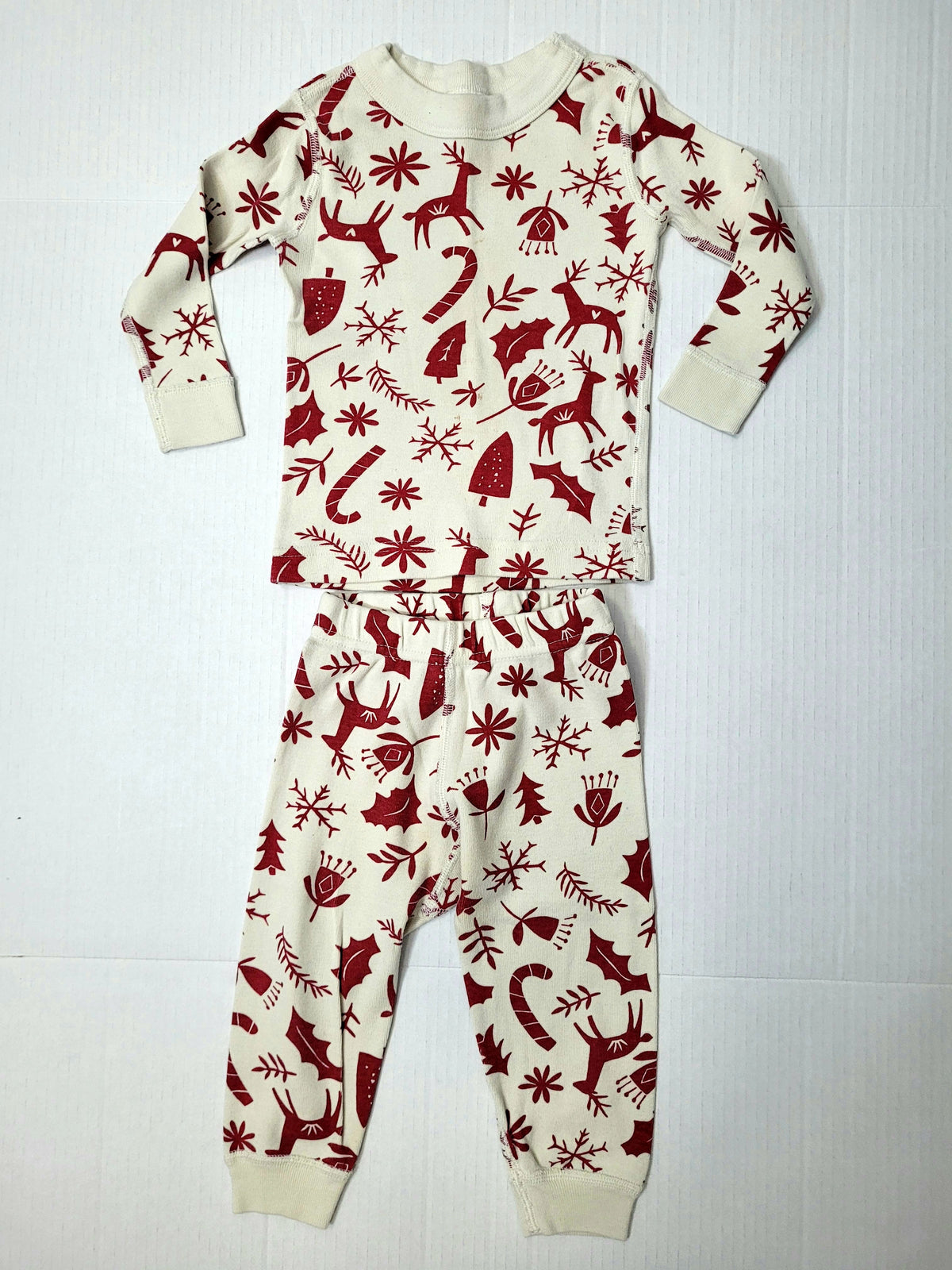 #164 Hanna Andersson Christmas Pajamas Girls 85 (2T)