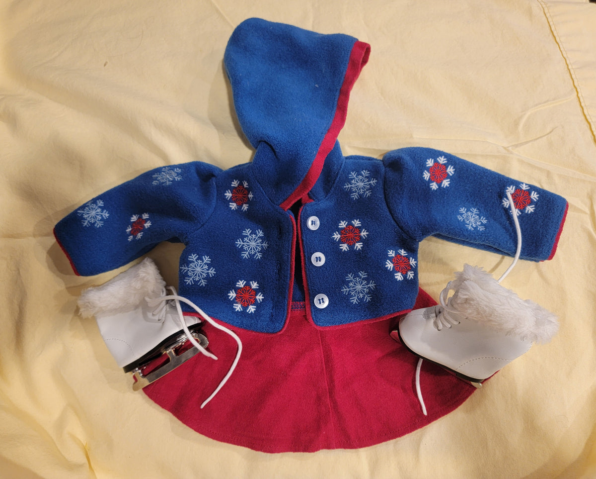 Seller #18 American Girl Molly Ice Skating Outfit with Ice Skates