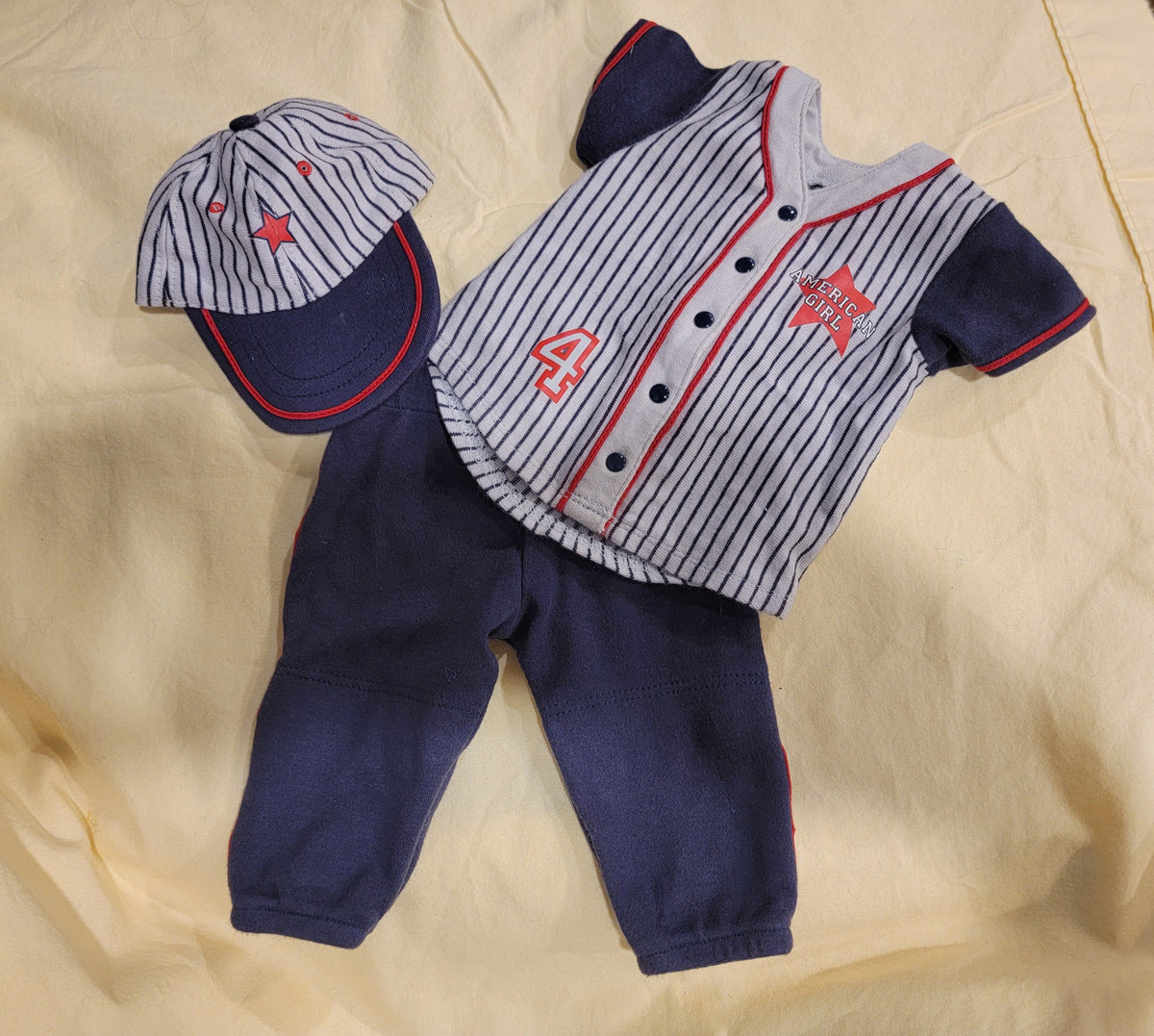 Seller #18 American Girl Doll Baseball Softball Uniform Outfit