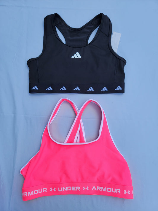 Seller #18 Girls size XL Under Armour and Adidas Sports Bras