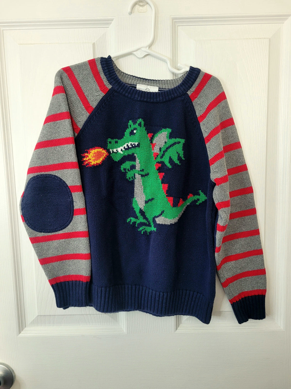 #164 Hanna Andersson Dragon Sweater Boys 120 (6-7)