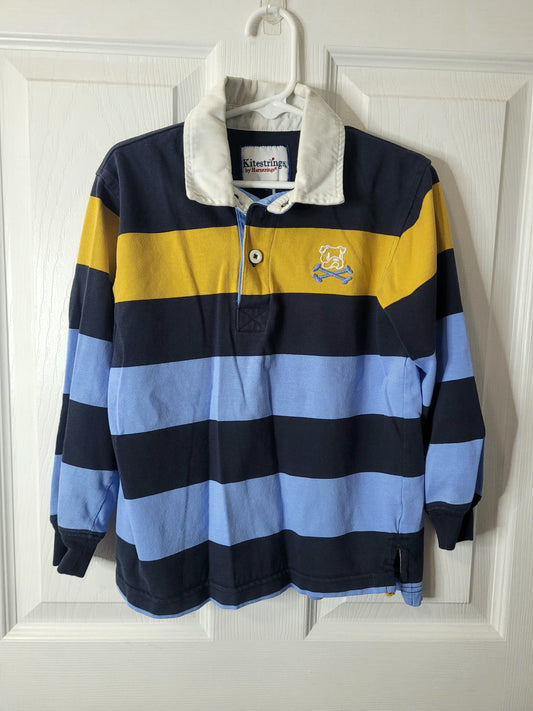 #164 Kitestrings Rugby Bulldog Polo Boys 7-8Y