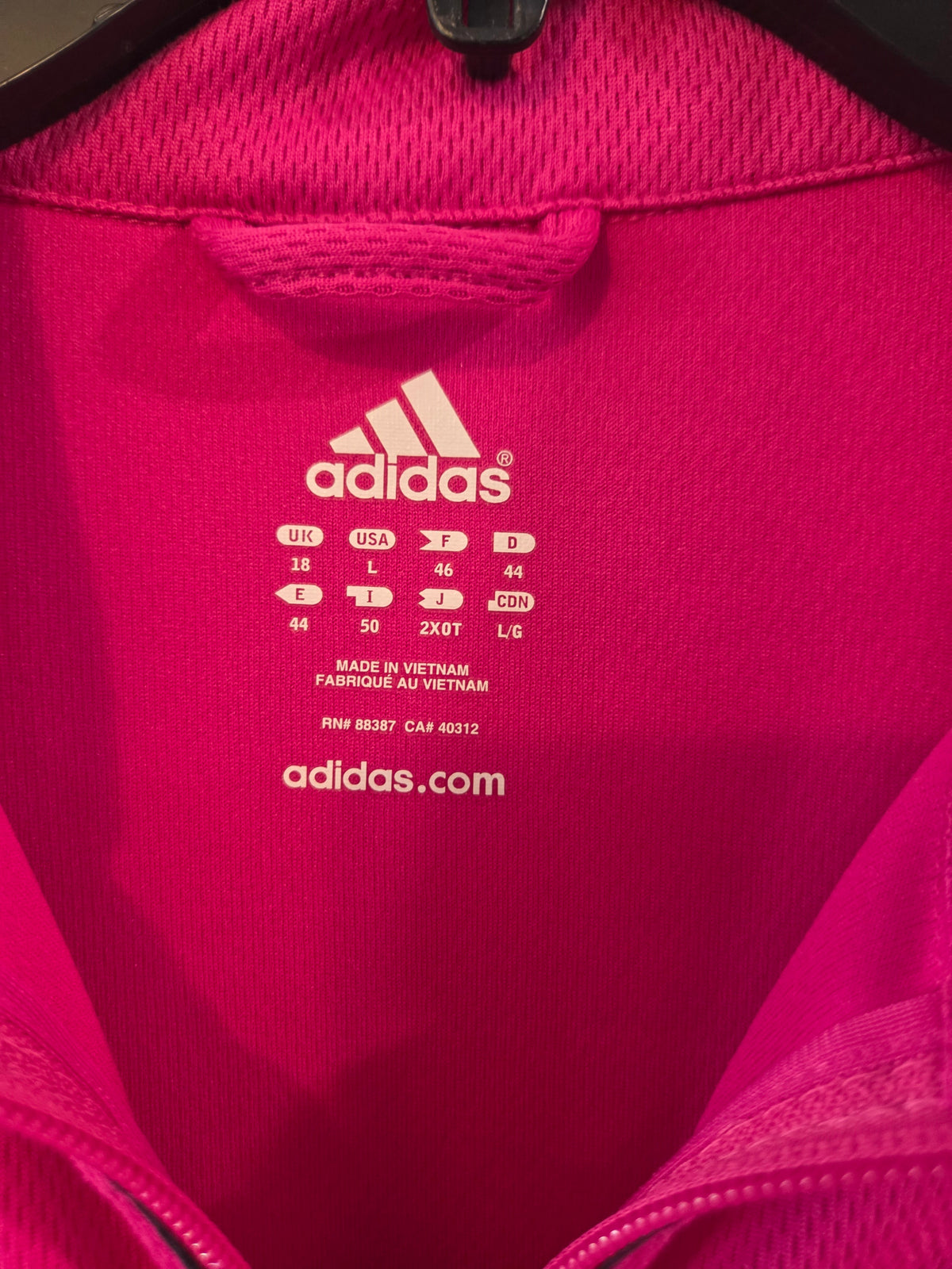 Seller 188 Women's pink adidas zip up size L