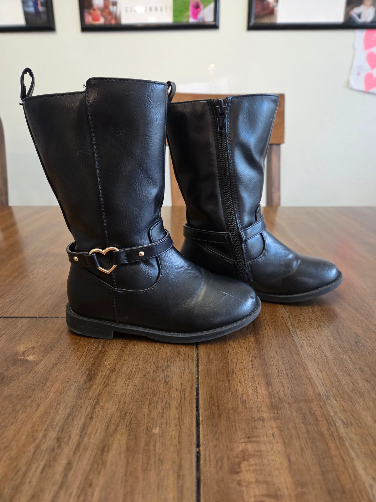 Seller 188 Girls black knee high boots size 9
