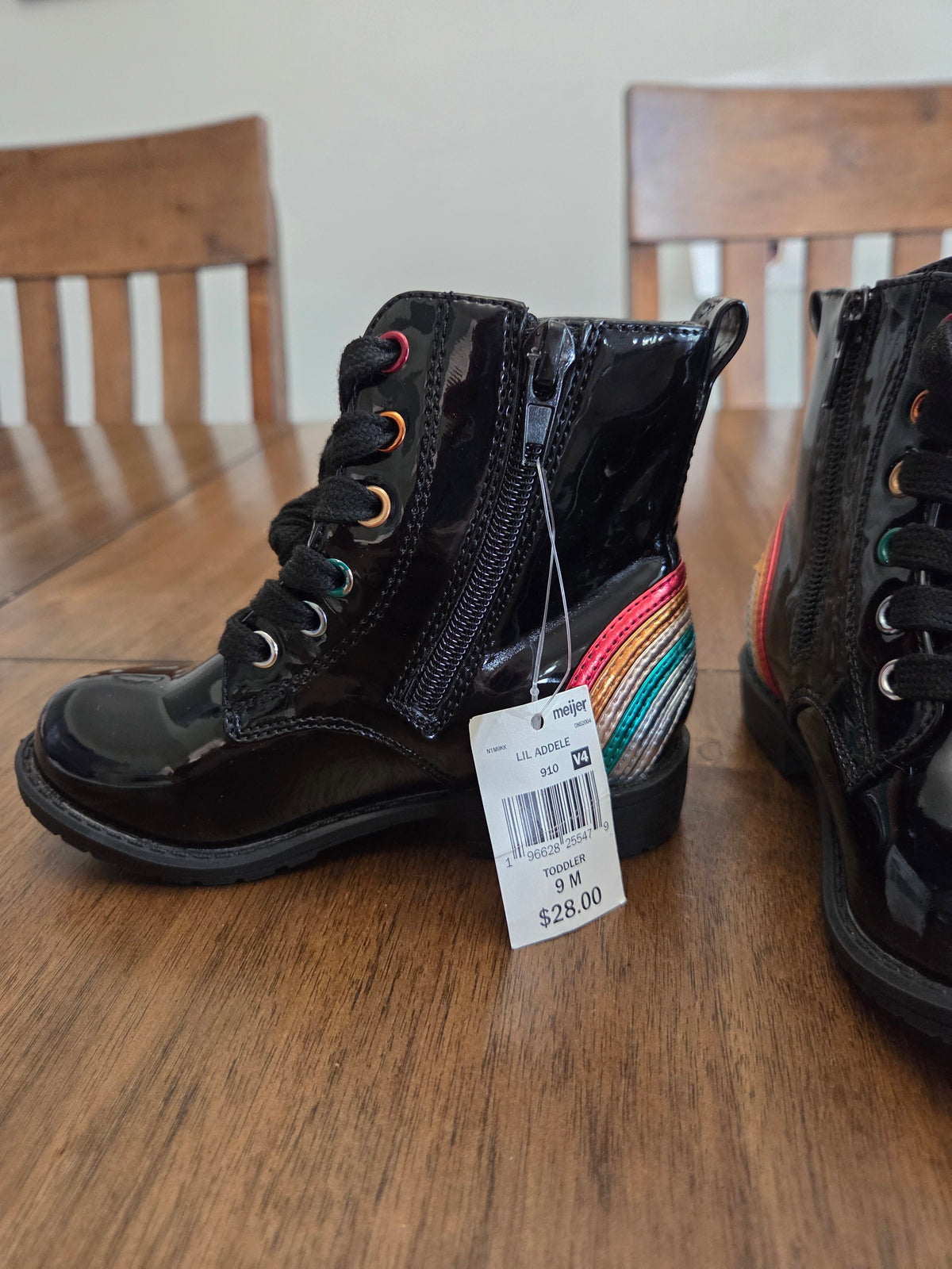 Seller 188 Girls black patent leather shoes size 9