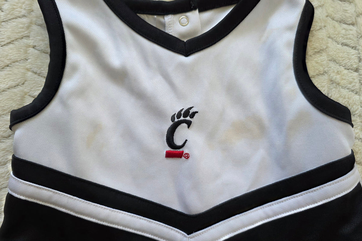 #190 Girls 3T Rivalry Threads UC Bearcats Cheerleader Uniform (1 of 2)