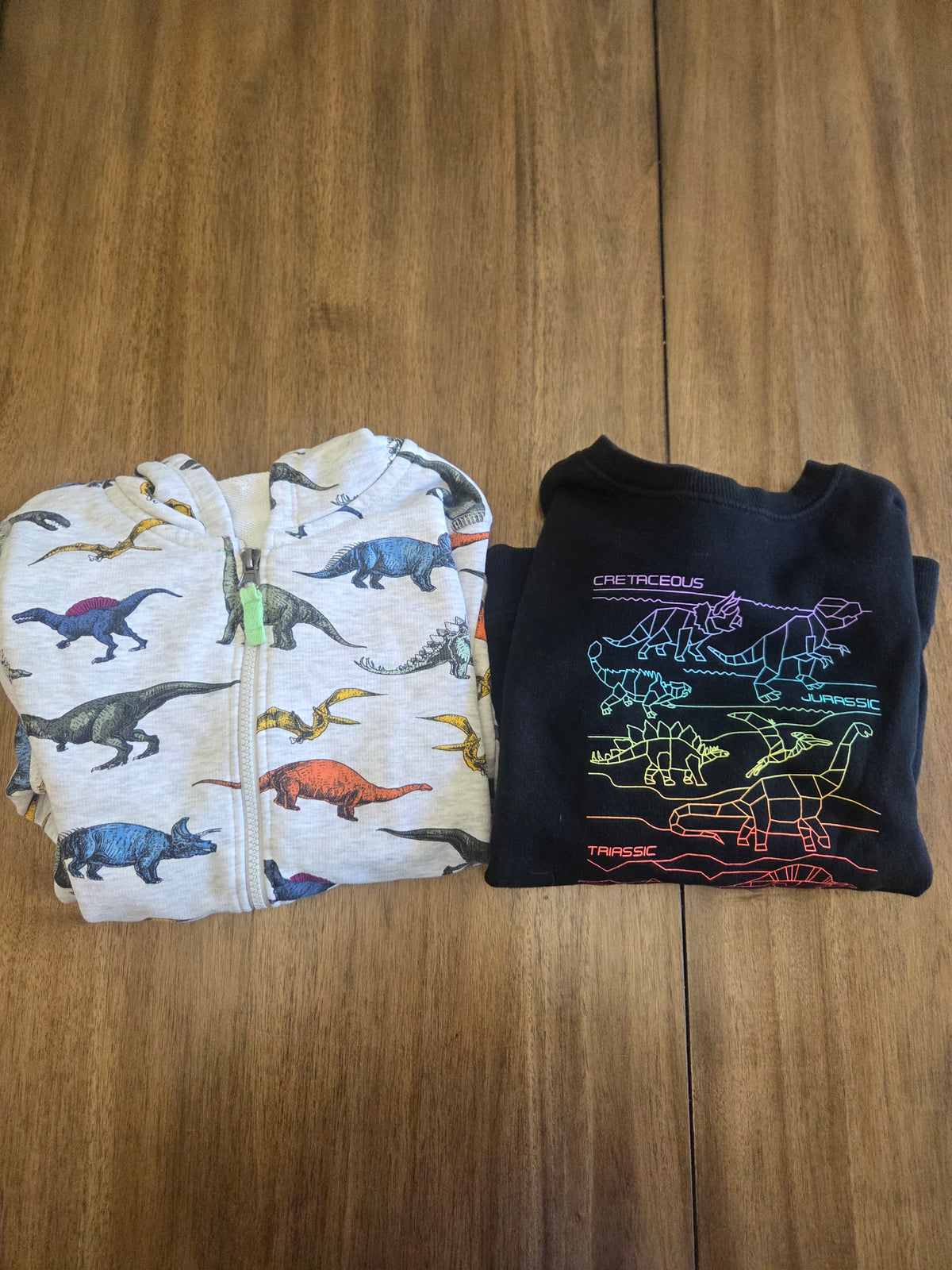 Seller 188 Boys Dino sweatshirt and zip up size 6/7