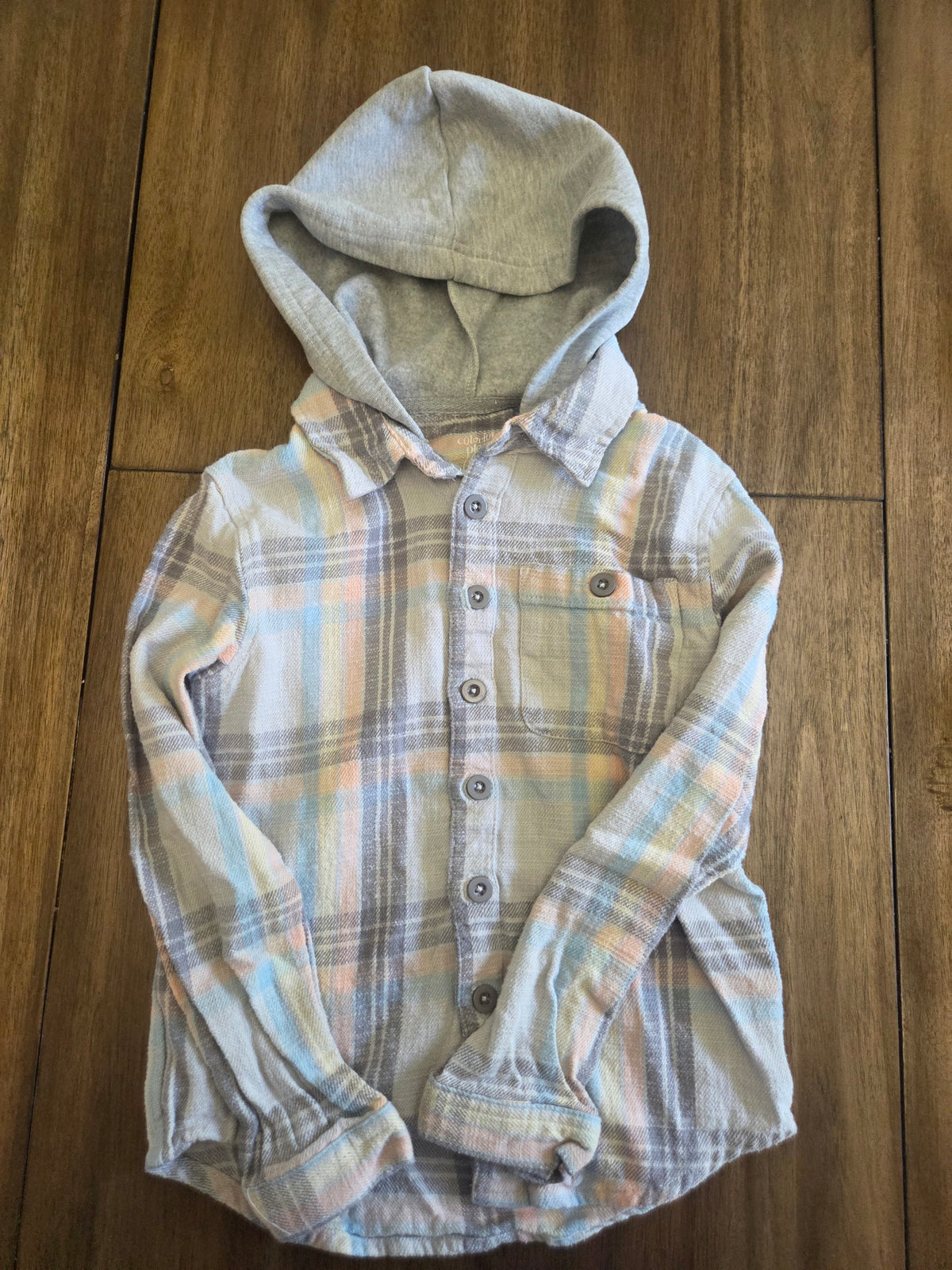 Seller 188 Boys flannel hoodies size 6/7