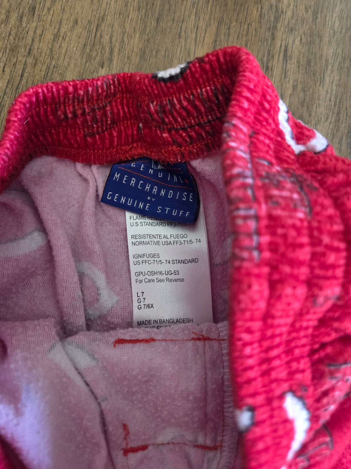 Seller 188 Boys reds pajama pants size 7