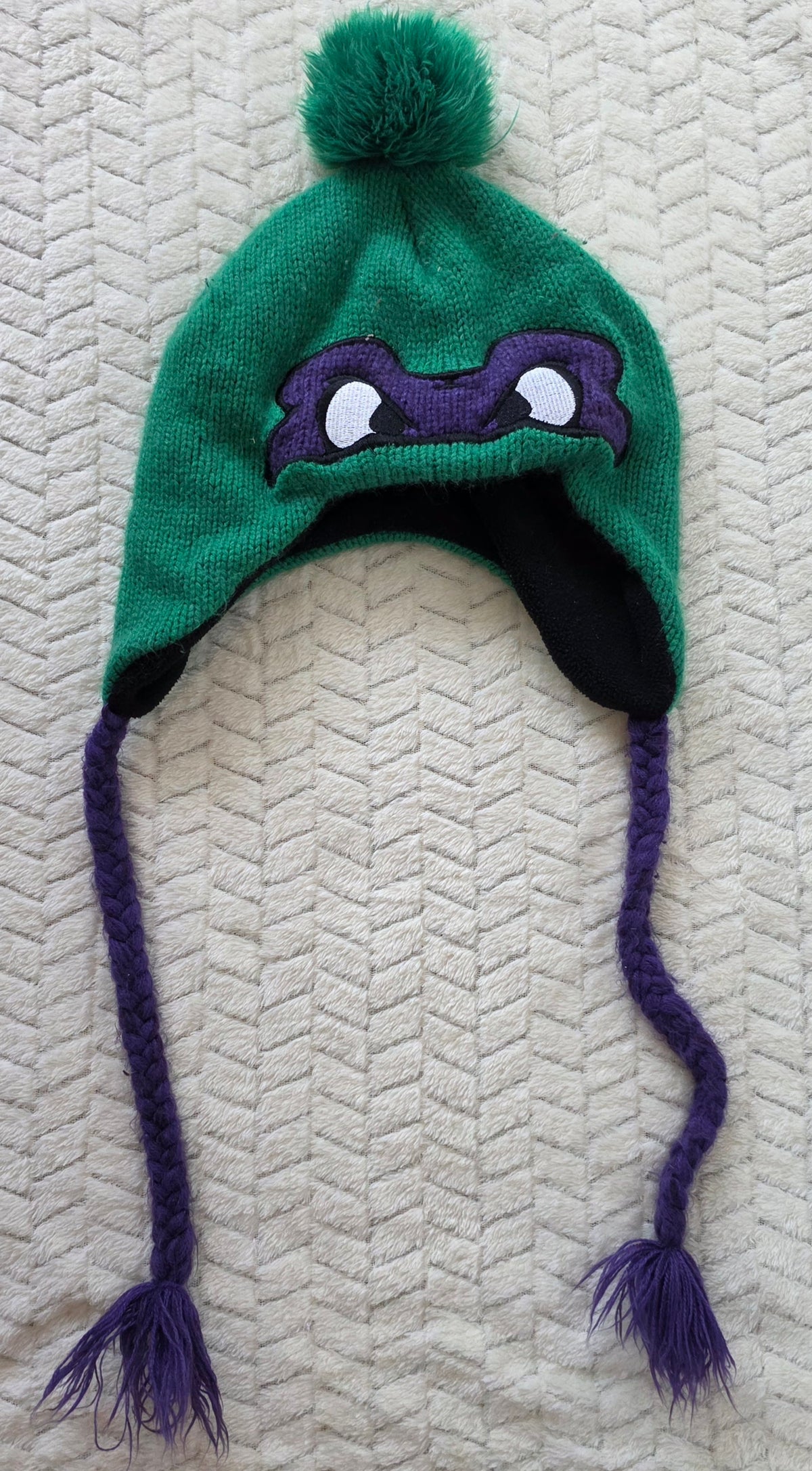 #190 Unisex 14+ Nickelodeon TMNT Donatello Knitted Beanie