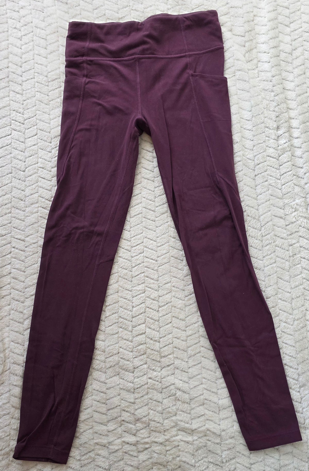 #190 Girls X-Large (XL 14) Athleta Girl Maroon Leggings
